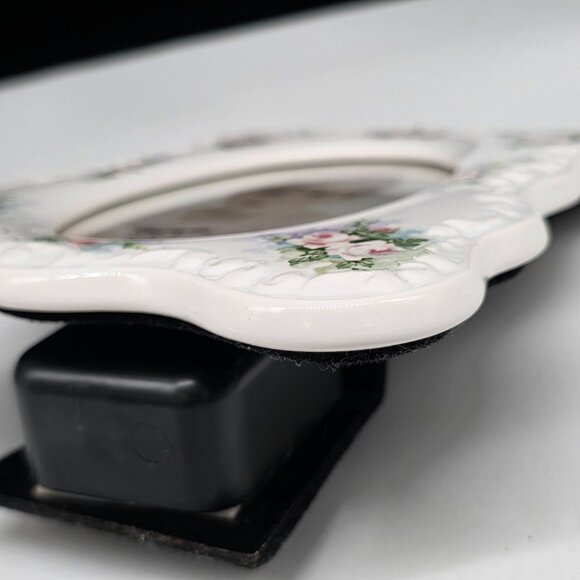 Terragrafics 1986 Floral Musical Ceramic Picture Frame Memories 3.5"x5" - Picture 10 of 11